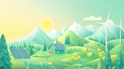 landscape with house