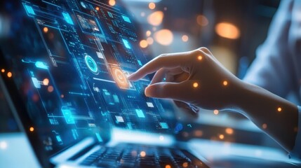 A tech startup showcasing their prototype to potential investors.