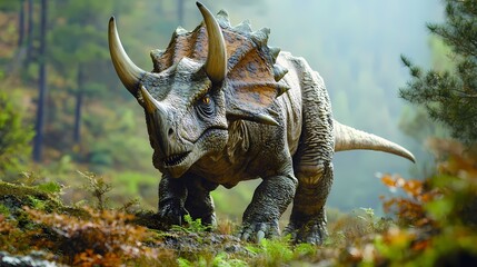 Fototapeta premium Jurassic Titans: The Untamed World of Dinosaurs