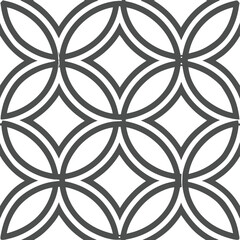 Seamless Geometric and Optical Illusion Patterns in Black and White