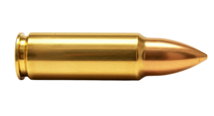 Isolated Brass Bullet