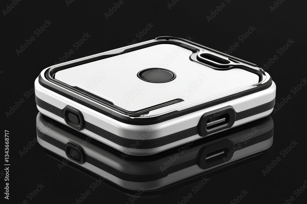 Poster Protective smartphone case design with modern features displayed on glossy surface