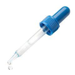 Blue Plastic Dropper Bottle Cap