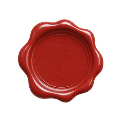 red wax seal, empty red wax seal 