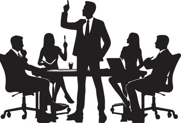 business people silhouettes