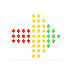 right arrow icon, colored flat vector. modern and minimalist design