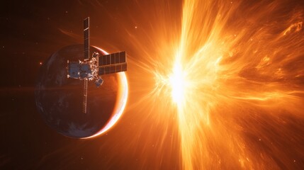 Spacecraft and a Solar Flare