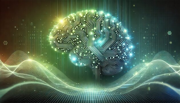 Digital Brain Concept Representing Mental Health and AI Innovation