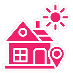 Vector Design House Direction Icon Style