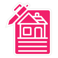 Vector Design House Documents Icon Style