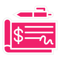 Vector Design Cheque Icon Style
