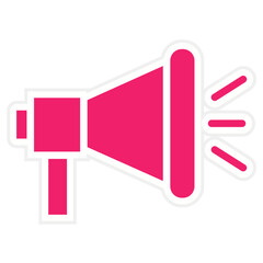 Vector Design Mega Phone Icon Style