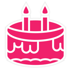 Vector Design Cake Icon Style