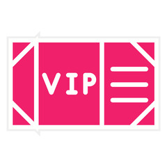 Vector Design VIP Pass Icon Style