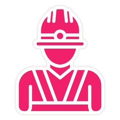 Vector Design Foreman Icon Style