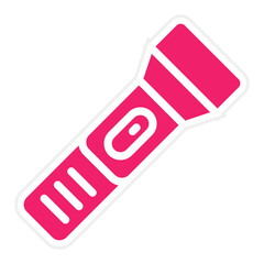 Vector Design Flashlight Icon Style