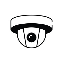 Closed Circuit Camera vector icon stock illustration
