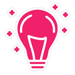 Vector Design Bulb Icon Style