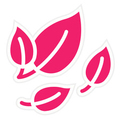 Vector Design Leaves Icon Style