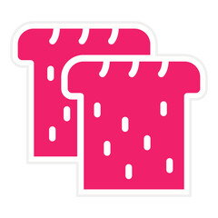 Vector Design Bread Icon Style