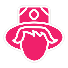 Vector Design Pilgrim Icon Style