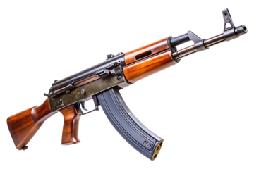 a war rifle isolated on transparent background 