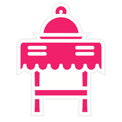 Vector Design Dining Table Icon Style