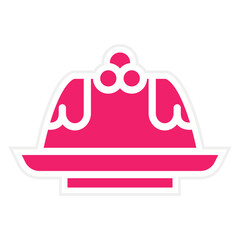Vector Design Pudding Icon Style
