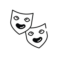 Entertainment vector icon stock illustration