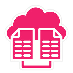 Vector Design Cloud Data Icon Style