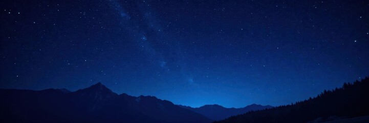 Fototapeta premium starry night sky with countless stars in deep blue darkness, night sky with stars, sky full of stars