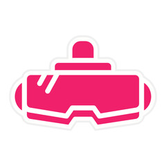 Vector Design Vr Glasses Icon Style