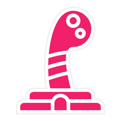 Vector Design Virtual Joystick Icon Style
