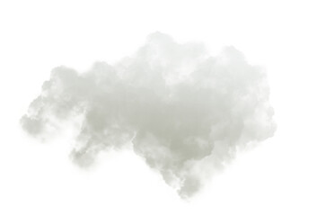 White clouds transparent background for illustration