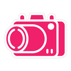 Vector Design 3d Camera Icon Style