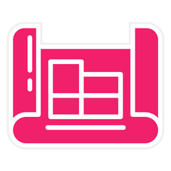 Floor Plan Vector Design Icon Style