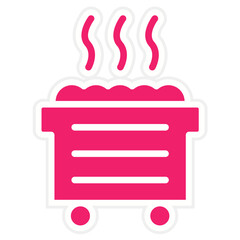 Dumpster Vector Design Icon Style