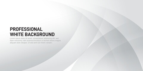 Abstract White Background. White Grey effect decoration. Modern graphic design element concept for presentation or Backdrop Vector