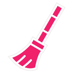 Concrete Finishing Broom Vector Design Icon Style