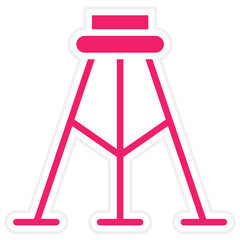 Surveyor's Tripod Vector Design Icon Style