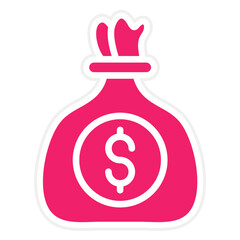 Money Bag Vector Design Icon Style