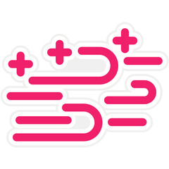 Fototapeta premium Clean Air Vector Design Icon Style