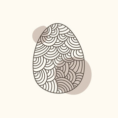 Easter egg icon. Illustration of Spring or Easter. Perfect for banner, postcard, poster, party and other decorations.