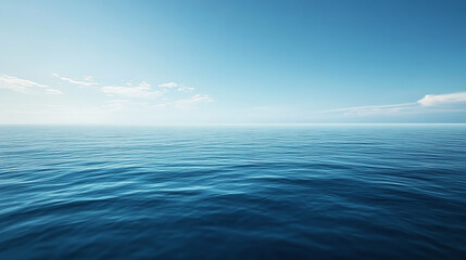 Obraz premium A realistic and serene seascape, featuring calm waters, clear skies, and an overwhelming sense of tranquility