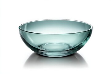 Decorative glass bowl captured against a clean background highlighting its elegant design and smooth finish