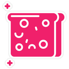 Whole Wheat Bread Vector Design Icon Style