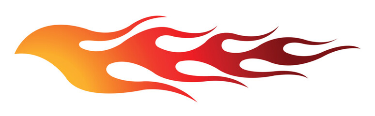 Tribal fire flame race car body side vinyl sticker vector eps art image file. Burning tires and flames sport car decal. Side speed decoration for cars, auto, truck, boat, suv, motorcycle.