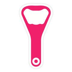 Vector Design Bottle Opener Icon Style