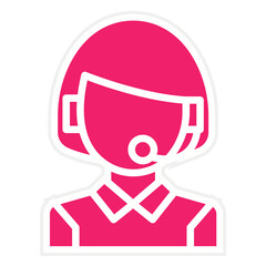 Vector Design Telemarketer Icon Style
