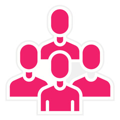 Vector Design Team Icon Style